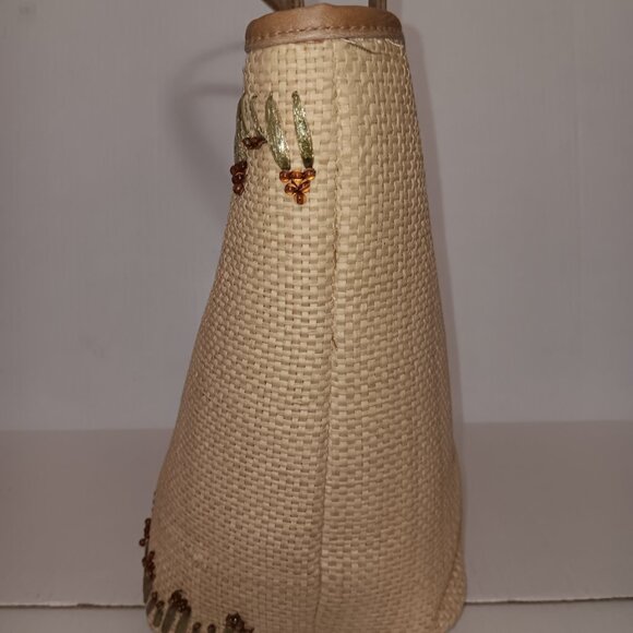 WOMEN'S TARGET WOVEN STRAW TULIP TOTE BAG - Picture 7 of 11